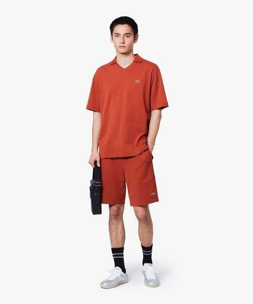 LACOSTE（ラコステ）の「L.12.12アレンジ 鹿の子地ショーツ（その他パンツ・メンズ・レッド系その他/オフホワイト/チャコールグレー/ブラック・5/3/4）」の19枚目の写真