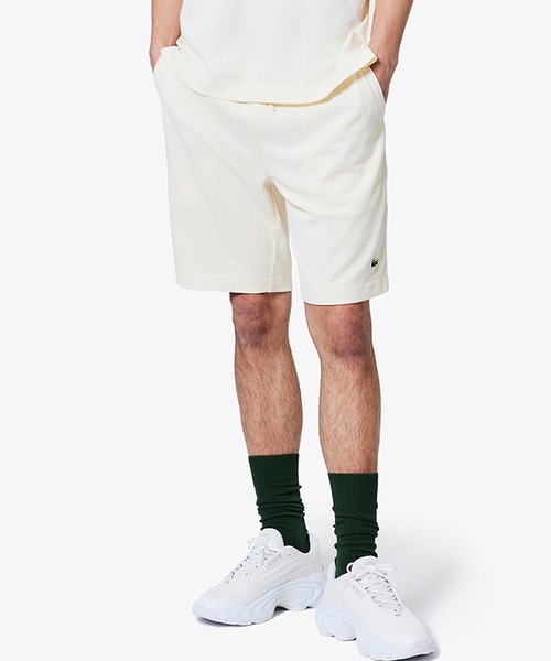 LACOSTE（ラコステ）の「L.12.12アレンジ 鹿の子地ショーツ（その他パンツ・メンズ・レッド系その他/オフホワイト/チャコールグレー/ブラック・5/3/4）」の2枚目の写真