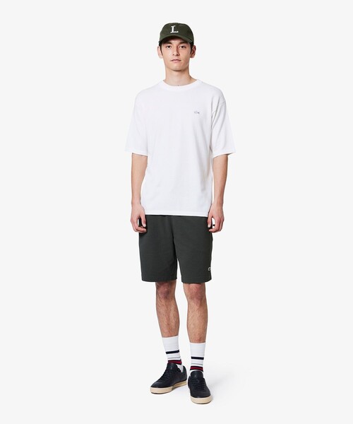 LACOSTE（ラコステ）の「L.12.12アレンジ 鹿の子地ショーツ（その他パンツ・メンズ・レッド系その他/オフホワイト/チャコールグレー/ブラック/チャコール/ホワイト・5/3/4）」の8枚目の写真