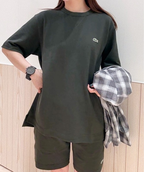 LACOSTE（ラコステ）の「L.12.12アレンジ 鹿の子地ショーツ（その他パンツ・メンズ・レッド系その他/オフホワイト/チャコールグレー/ブラック/チャコール/ホワイト・5/3/4）」の9枚目の写真