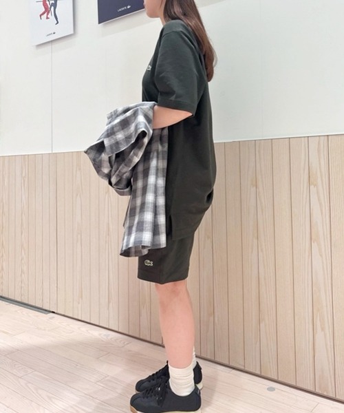 LACOSTE（ラコステ）の「L.12.12アレンジ 鹿の子地ショーツ（その他パンツ・メンズ・レッド系その他/オフホワイト/チャコールグレー/ブラック/チャコール/ホワイト・5/3/4）」の10枚目の写真