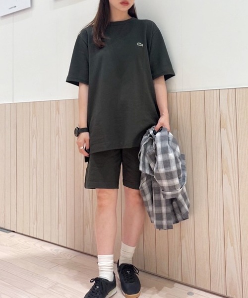 LACOSTE（ラコステ）の「L.12.12アレンジ 鹿の子地ショーツ（その他パンツ・メンズ・レッド系その他/オフホワイト/チャコールグレー/ブラック/チャコール/ホワイト・5/3/4）」の12枚目の写真