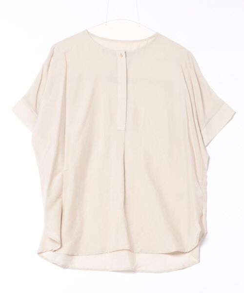 Jines(ジネス)の「テンセルナイロンきれいめブラウス(シャツ/ブラウス・レディース・チャコールグレー/ベージュ/ネイビー/ブルー/モカ・38)」の15枚目の写真