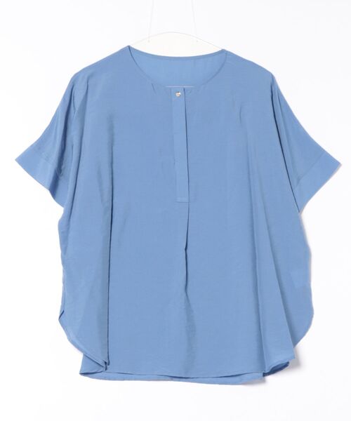 Jines(ジネス)の「テンセルナイロンきれいめブラウス(シャツ/ブラウス・レディース・チャコールグレー/ベージュ/ネイビー/ブルー/モカ・38)」の14枚目の写真