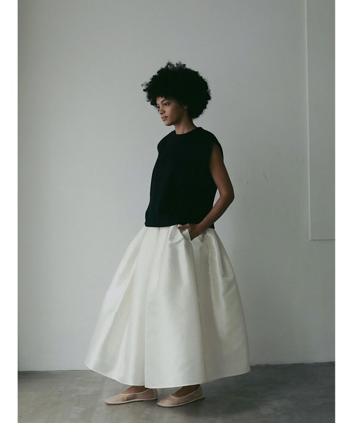 HER.（ハー）の「コットンノースリーブプルオーバー（Tシャツ/カットソー・レディース・ブラック/オフホワイト・フリー）」の11枚目の写真