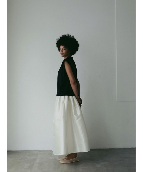 HER.（ハー）の「コットンノースリーブプルオーバー（Tシャツ/カットソー・レディース・ブラック/オフホワイト・フリー）」の12枚目の写真