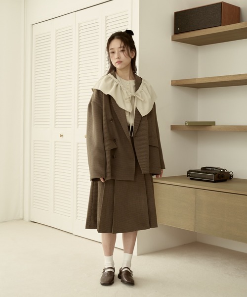 moi tytto（モイテュット）の「取り外しフリルシャツ（シャツ/ブラウス・レディース・ブラウン/ナチュラル/グレイッシュベージュ/ベージュ・FREE）」の16枚目の写真