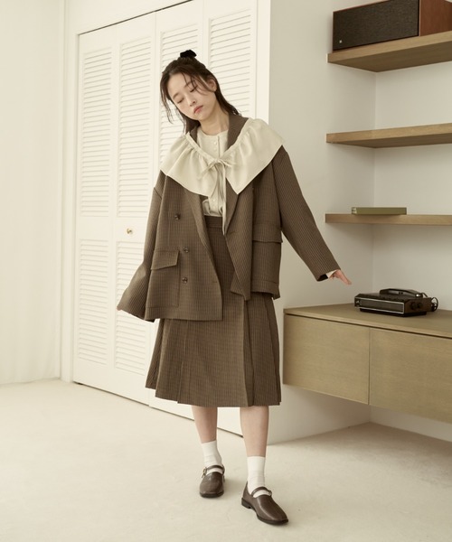 moi tytto（モイテュット）の「取り外しフリルシャツ（シャツ/ブラウス・レディース・ブラウン/ナチュラル/グレイッシュベージュ/ベージュ・FREE）」の17枚目の写真