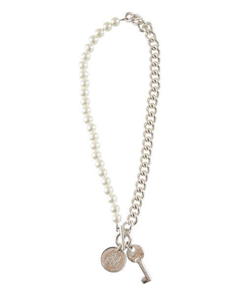 3WAY MOTIF FAKE PEARL CHAIN NECKLACE（ネックレス）｜Ameri