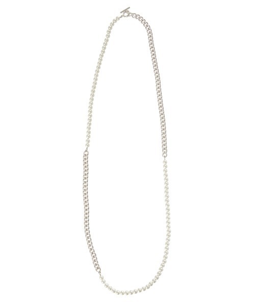 アクセサリー Ameri 3WAY MOTIF PEARL CHAIN NECKLACE 3WAY MOTIF FAKE PEARL CHAIN NECKLACE