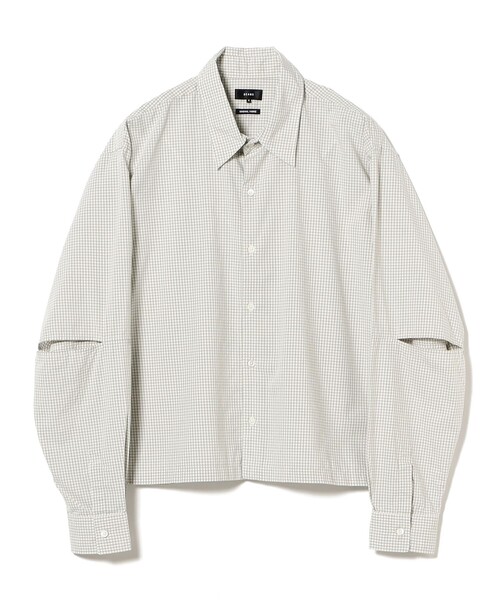 BEAMS(ビームス)の「ワイドショートフィット スリット シャツ(シャツ/ブラウス・メンズ・ブラック/ブラウン系その他・S/M/L/XL)」の2枚目の写真