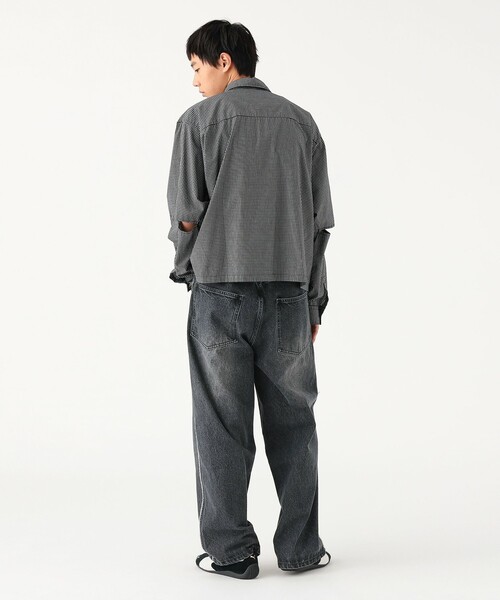 BEAMS(ビームス)の「ワイドショートフィット スリット シャツ(シャツ/ブラウス・メンズ・ブラック/ブラウン系その他・S/M/L/XL)」の4枚目の写真