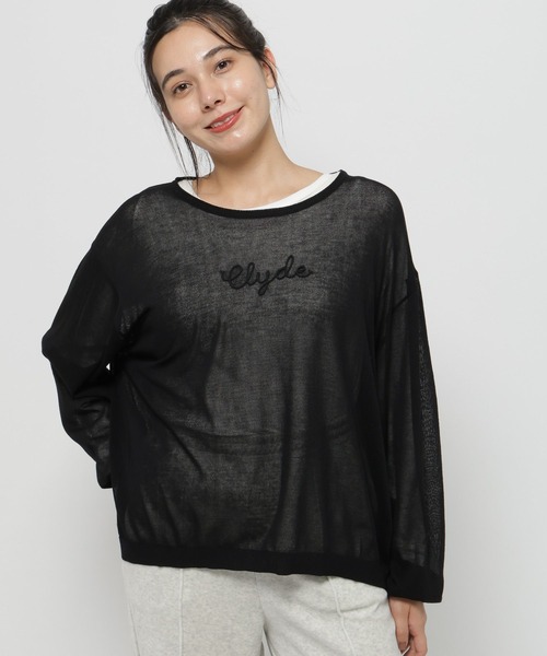 niko and...(ニコアンド)の「シアーアソートロゴプルオーバー(Tシャツ/カットソー・レディース・ライトグレー/ブラック/オレンジ・FREE)」の5枚目の写真