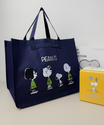 PEANUTS（ピーナッツ）の「7B53 【PEANUTS】スヌーピー レジャーバッグ エコトートバッグ マチ広 折り畳み（エコバッグ/サブバッグ）」