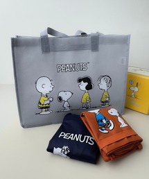 PEANUTS(ピーナッツ)の7B53 【PEANUTS】スヌーピー レジャーバッグ エコトートバッグ マチ広 折り畳み(エコバッグ/サブバッグ)
