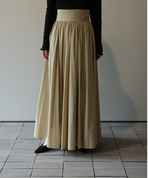 スカート CLANE CLANE WIDE BELT FLARE SKIRT 2 CLANE クラネ “WIDE BELT FLARE SKIRT” ワイドベルトフレア