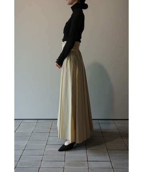 スカート CLANE CLANE WIDE BELT FLARE SKIRT 2 CLANE クラネ “WIDE BELT FLARE SKIRT” ワイドベルトフレア