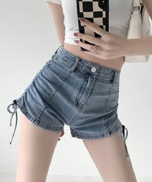 Beststore（ベストストア）の「ドロスト ショートパンツ デニム ハイウエスト（デニムパンツ）」