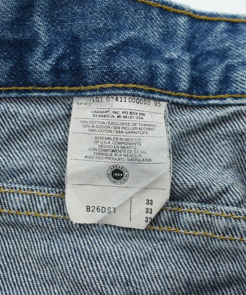 Carhartt（カーハート）の「【USED】Carhartt デニム ショートパンツ（カーゴパンツ・メンズ・ブルー・LARGE）」の5枚目の写真