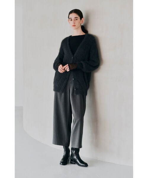 BEAMS HEART(ビームスハート)の「ピンストライプ柄 キャミソール サロペット(つなぎ/オールインワン・レディース・チャコールグレー/イエロー/ブラウン系その他2・FREE)」の4枚目の写真