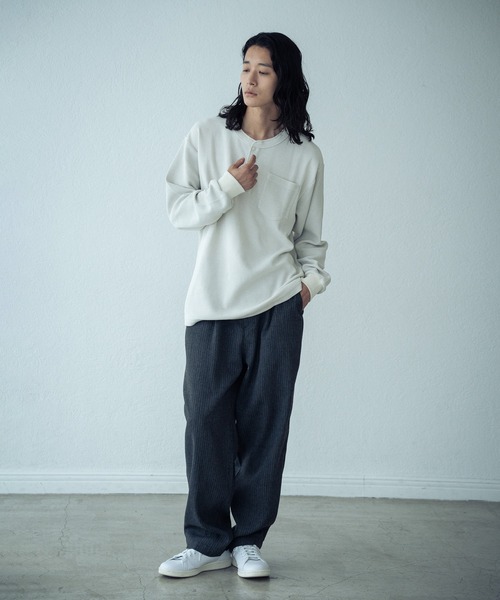 RATTLE TRAP(ラトルトラップ)の「ピグメントサーマルロンT(Tシャツ/カットソー・メンズ・ブラック/オフホワイト/ネイビー・M/L)」の5枚目の写真