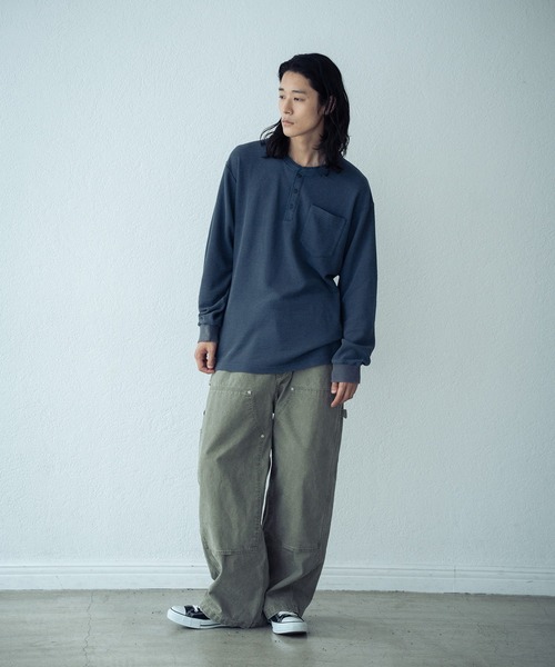 RATTLE TRAP(ラトルトラップ)の「ピグメントサーマルロンT(Tシャツ/カットソー・メンズ・ブラック/オフホワイト/ネイビー・M/L)」の17枚目の写真