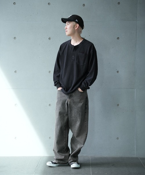 RATTLE TRAP(ラトルトラップ)の「ピグメントサーマルロンT(Tシャツ/カットソー・メンズ・ブラック/オフホワイト/ネイビー・M/L)」の12枚目の写真