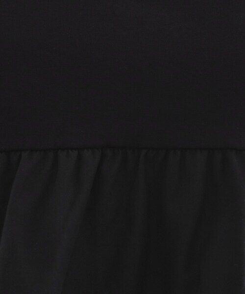 OPAQUE.CLIP（オペークドットクリップ）の「ドッキングティアードトップス【洗濯機洗い可】（Tシャツ/カットソー・レディース・ブラック/ホワイト/パープル・42/40/38）」の15枚目の写真