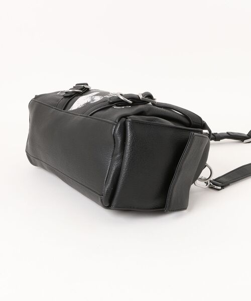 Desigual（デシグアル）の「手書き落書きプリントボウリングショルダーバッグ ブラック（ハンドバッグ・レディース・ブラック・FREE）」の3枚目の写真