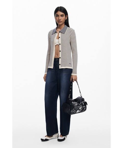 Desigual（デシグアル）の「手書き落書きプリントボウリングショルダーバッグ ブラック（ハンドバッグ・レディース・ブラック・FREE）」の8枚目の写真