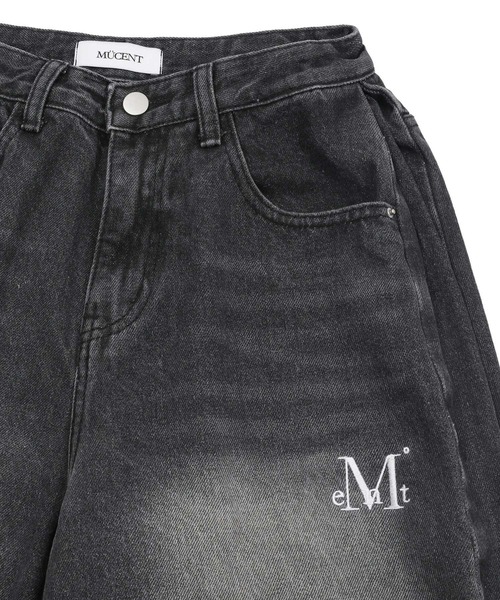 レディース MUCENT ムセント パンツ デニム ブラック メンズ レディース XL