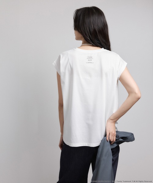 ROPE'(ロペ)の「【Brigitte Bardot×ROPE'・コラボ】プリントアームレットT-shirt【洗える・洗濯耐久性・接触冷感】(Tシャツ/カットソー・レディース・ホワイト系その他/ホワイト・FREE)」の9枚目の写真