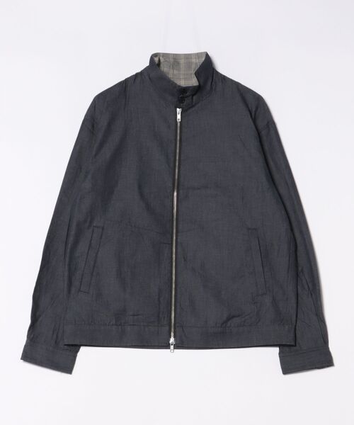 セール】播州織 デニムライクシャンブレーツイルブルゾン（ブルゾン