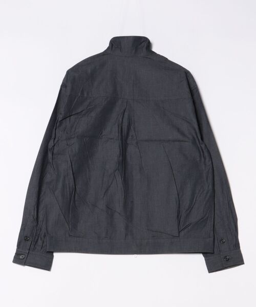 セール】播州織 デニムライクシャンブレーツイルブルゾン（ブルゾン