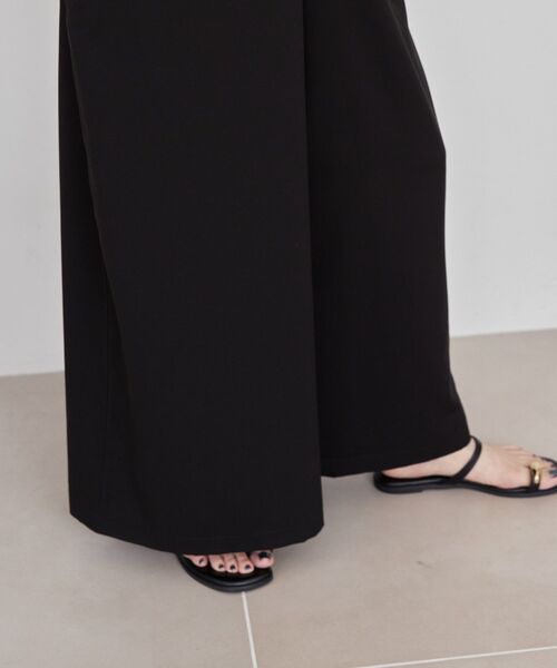 AMERICAN HOLIC(アメリカンホリック)の「イージーケアVネックオールインワン(つなぎ/オールインワン・レディース・ブラック/杢グレー・M/L)」の18枚目の写真