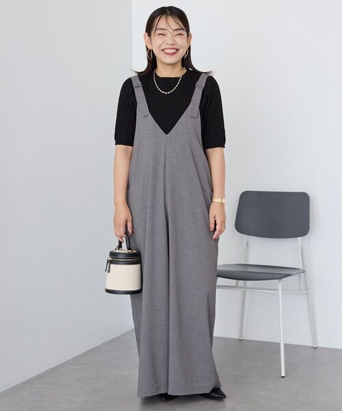 Vネック オールインワン(BARNEYS NEW YORK) ノースリーブVネックドレス（2178558）｜BARNEYS NEW YORK