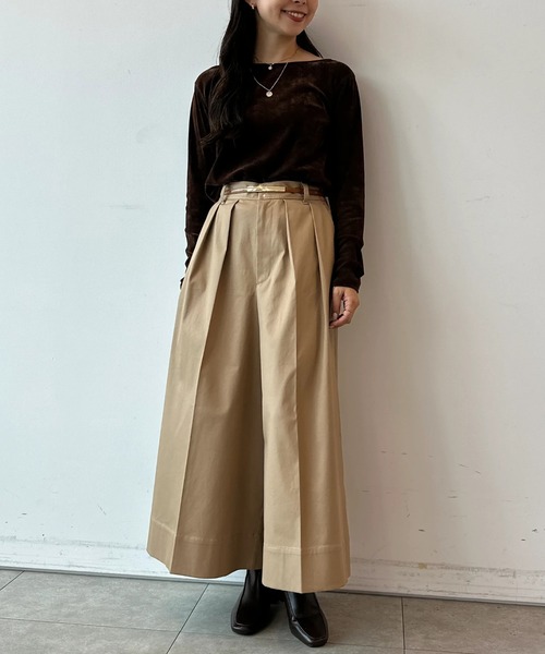 CADUNE シアーベロアカットソー シアーベロアカットソー（Tシャツ/カットソー）｜CADUNE