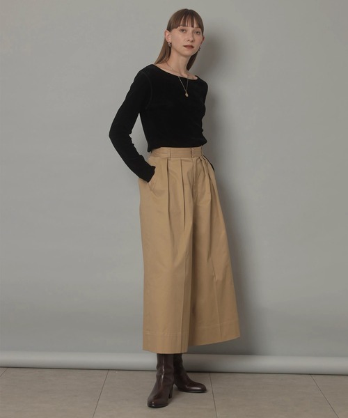 CADUNE シアーベロアカットソー シアーベロアカットソー（Tシャツ/カットソー）｜CADUNE