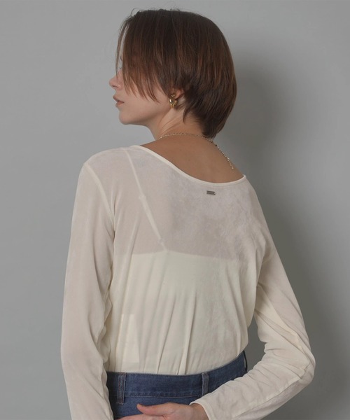 CADUNE シアーベロアカットソー シアーベロアカットソー | Tシャツ・カットソー | CADUNE