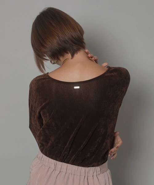 シアーベロアカットソー（Tシャツ/カットソー）｜CADUNE