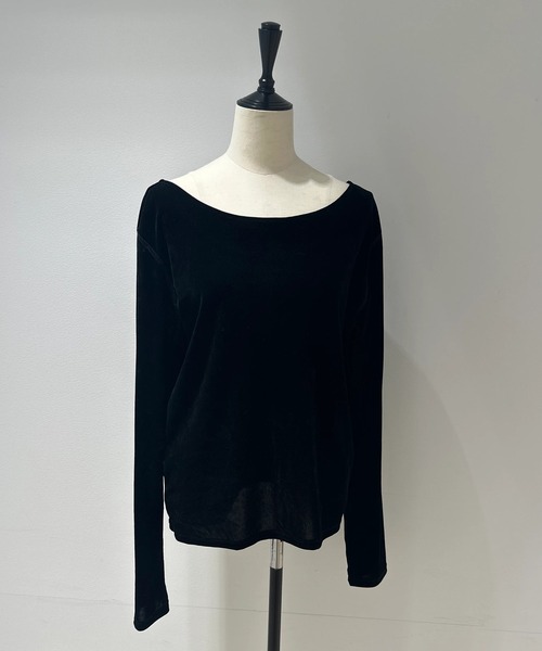 CADUNE シアーベロアカットソー シアーベロアカットソー（Tシャツ/カットソー）｜CADUNE