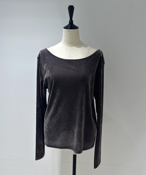 CADUNE シアーベロアカットソー シアーベロアカットソー（Tシャツ/カットソー）｜CADUNE