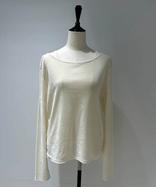 CADUNE シアーベロアカットソー シアーベロアカットソー（Tシャツ/カットソー）｜CADUNE