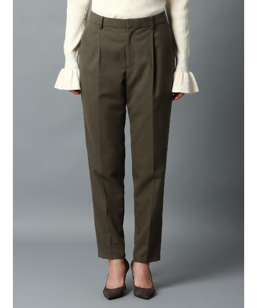 CIS.（シス）の「CIS． タックテーパードパンツ ウォッシャブル ポリエステル 無地（その他パンツ・レディース・カーキ/グレー・34(5号)/36(7号)/38(9号)/40(11号)）」の6枚目の写真