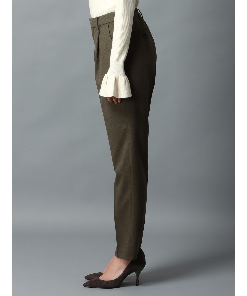 CIS.（シス）の「CIS． タックテーパードパンツ ウォッシャブル ポリエステル 無地（その他パンツ・レディース・カーキ/グレー・34(5号)/36(7号)/38(9号)/40(11号)）」の7枚目の写真