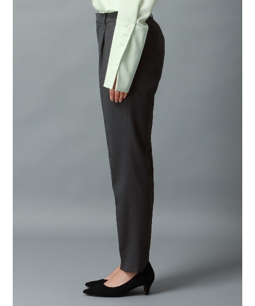 CIS.（シス）の「CIS． タックテーパードパンツ ウォッシャブル ポリエステル 無地（その他パンツ・レディース・カーキ/グレー・34(5号)/36(7号)/38(9号)/40(11号)）」の19枚目の写真