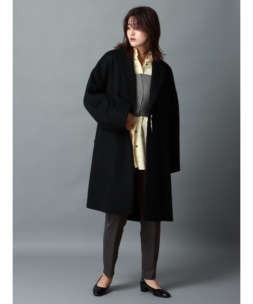 CIS.（シス）の「CIS． タックテーパードパンツ ウォッシャブル ポリエステル 無地（その他パンツ・レディース・カーキ/グレー・34(5号)/36(7号)/38(9号)/40(11号)）」の13枚目の写真