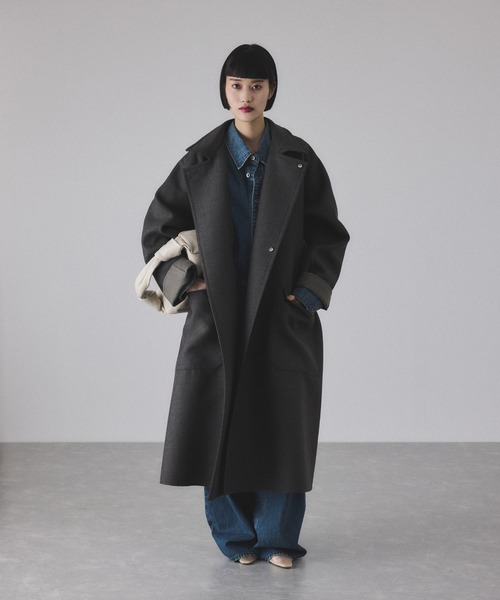 ソモウリバーロングコート（ステンカラーコート）｜ADAM ET ROPE