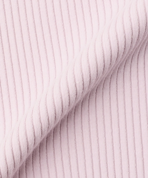 mezzo piano（メゾピアノ）の「ネックレス刺しゅう　袖チュール　テレコ長袖Tシャツ（Tシャツ/カットソー・キッズ・ライトピンク/ラベンダー・130cm/120cm/140cm）」の5枚目の写真