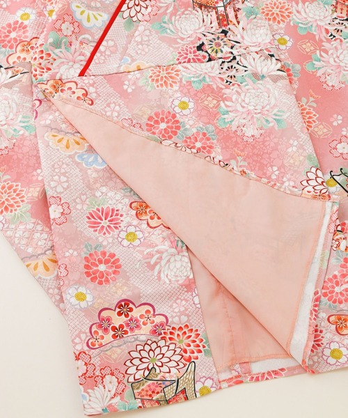 花柄織入り着物ワンピース＆ 被布セット（着物）｜Catherine